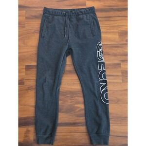 Ecko Unltd Mens Joggers Sweatpants Dark Gray Logo Print Drawstring Size M
